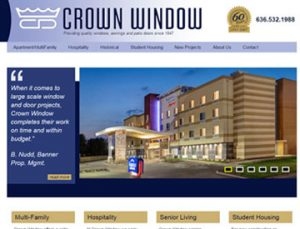 Crown Window Website by Spencer Web Design