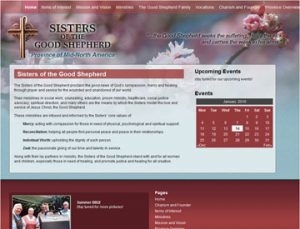 Sisters of the Good Shepherd Website by Spencer Web Design, Inc.