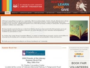 St. Charles City County Library Foundation Website