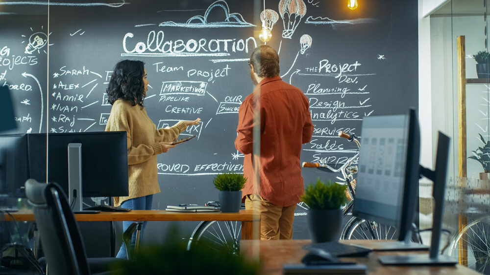 Collaborating on a marketing project